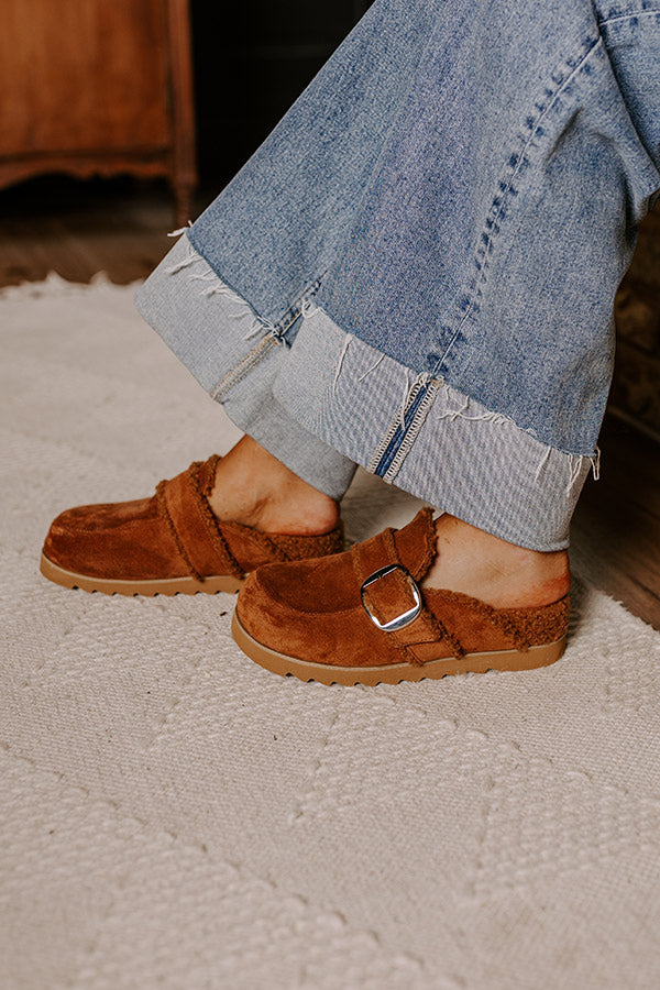 Simah Faux Suede Clog