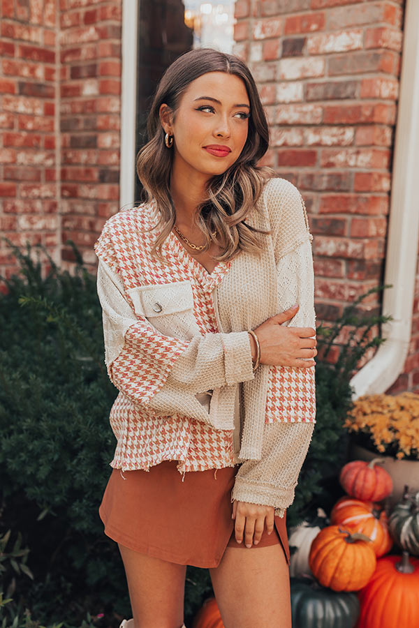 Pumpkin Patch Promises Color Block Sweater