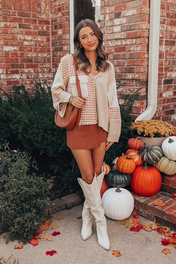 Pumpkin Patch Promises Color Block Sweater