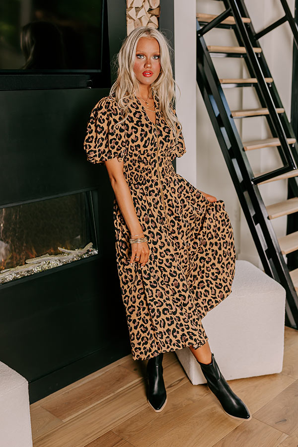 Concrete Jungle Leopard Midi