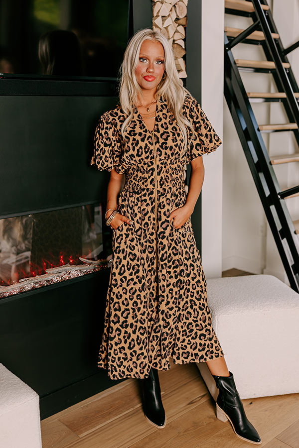 Concrete Jungle Leopard Midi