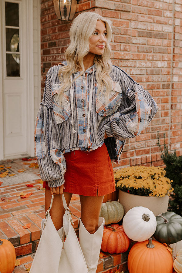 Fall Vibes Waffle Knit Sweater