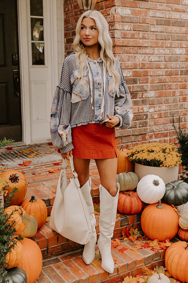 Fall Vibes Waffle Knit Sweater