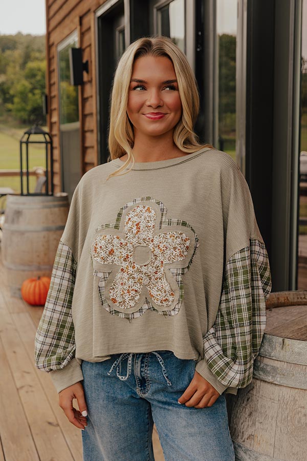 Apple Cider Sippin' Plaid Top Image - 2
