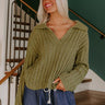 Harvest Hues Knit Sweater Top in Sage Image - 1