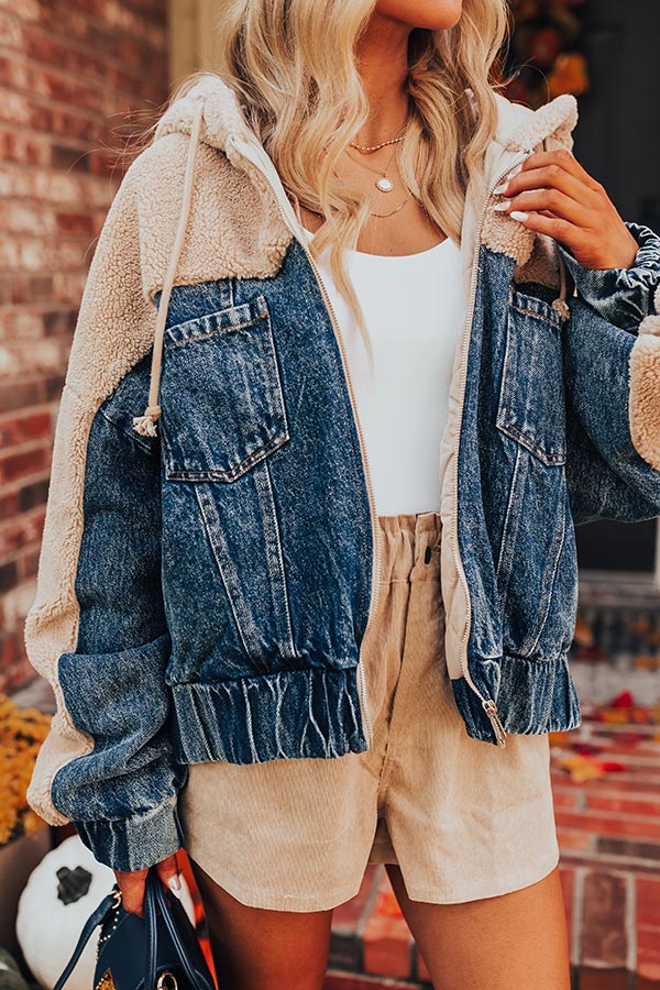 Cozy denim jacket hotsell