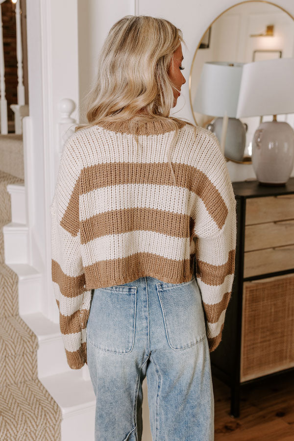 Cute Energy Knit Crop Sweater