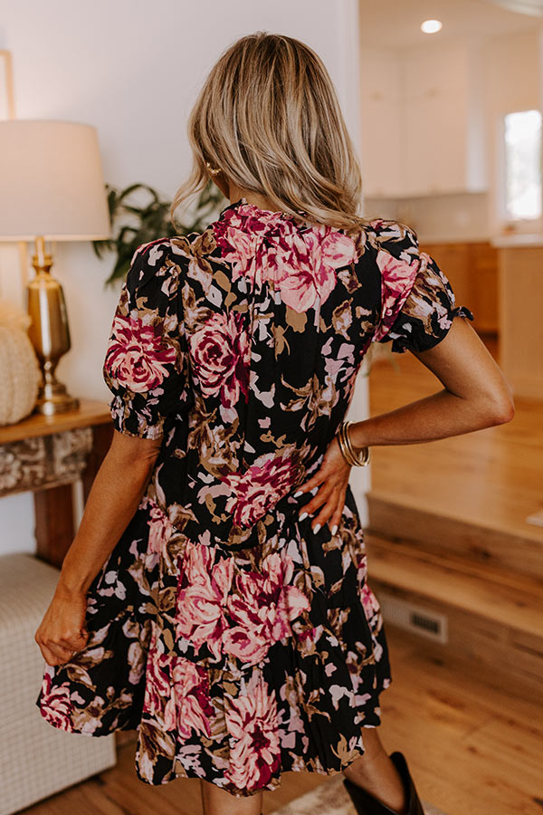 Rose Garden Romance Button Down Mini Dress