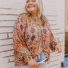 Vino Sippin' Paisley Shift Top Curves Image - 1