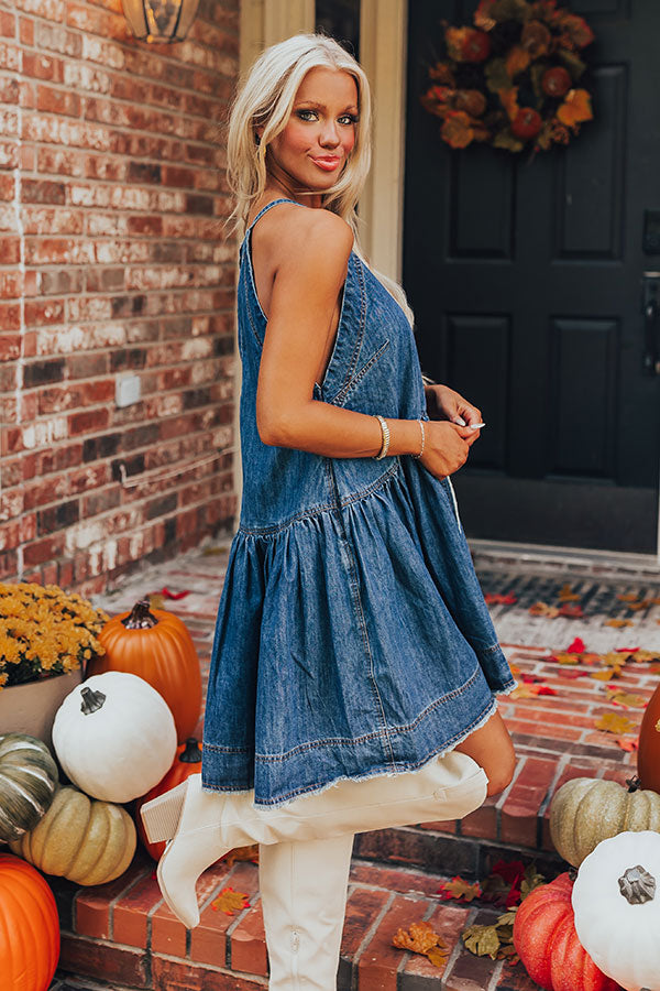 Always In Style Denim Mini Dress