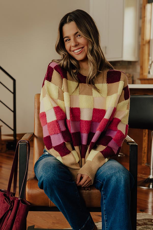Vibe Check Knit Sweater in Iced Latte Image - 2