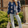 Statement Maker Quilted Jacket in Navy Image - 1