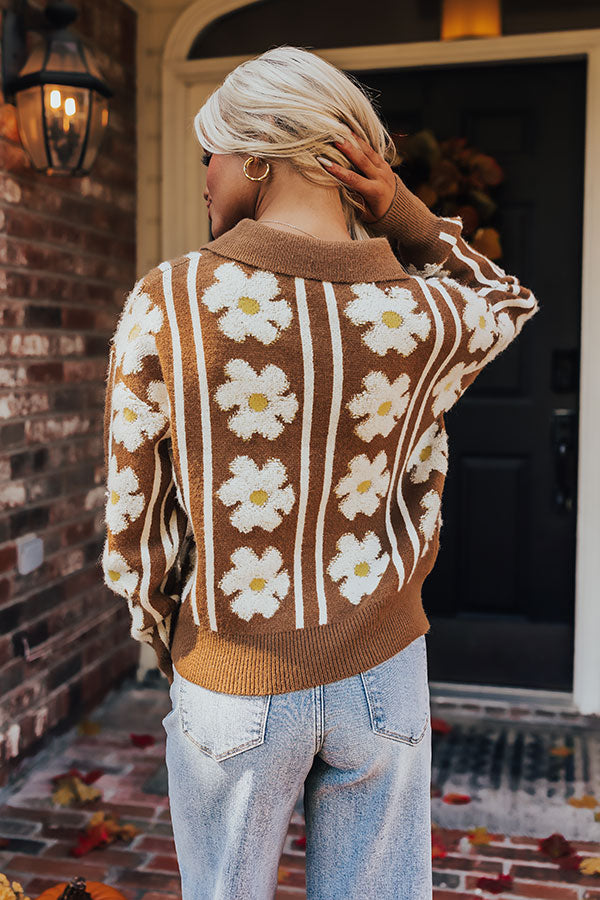 Sweet Blooms Knit Sweater