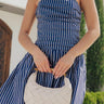 Easy To Style Faux Leather Woven Purse in Ivory Image - 1