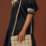 Park Avenue Cutie Faux Leather Quilted Purse in Beige Image - 1
