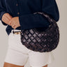 Vogue Views Faux Leather Woven Purse in Black Image - 1