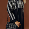 Park Avenue Cutie Faux Leather Quilted Purse in Black Image - 1