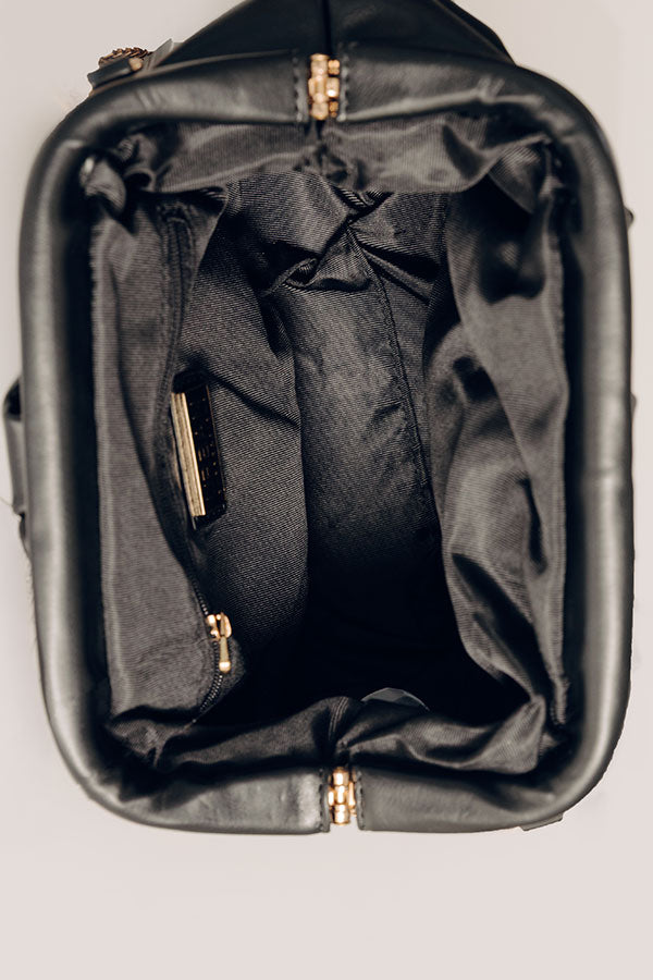 Posh Mindset Faux Leather Purse in Black Image - 3