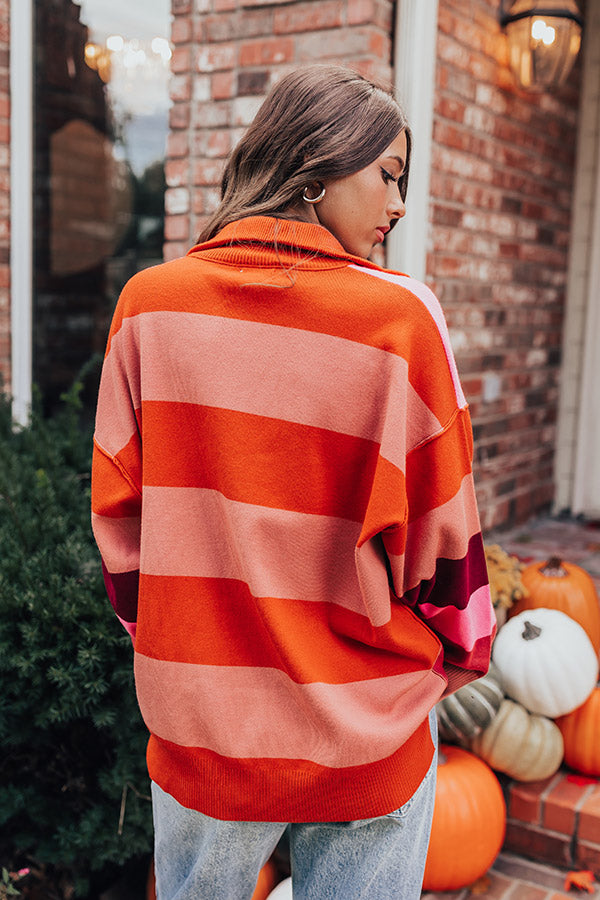 Picking Pumpkins Stripe Sweater