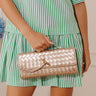Exclusive Party Woven Metallic Purse in Gold Image - 1