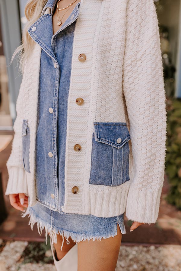 Cue The Cozy Knit Jacket