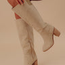 The Shiloh Faux Nubuck Knee High Boot In Khaki Image - 1