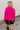 Cappuccino Cozy Knit Sweater in Hot Pink