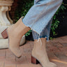 The Autumn Faux Nubuck Bootie in Taupe Image - 1