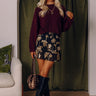 Feeling Glam High Waist Floral Mini Skirt Image - 1