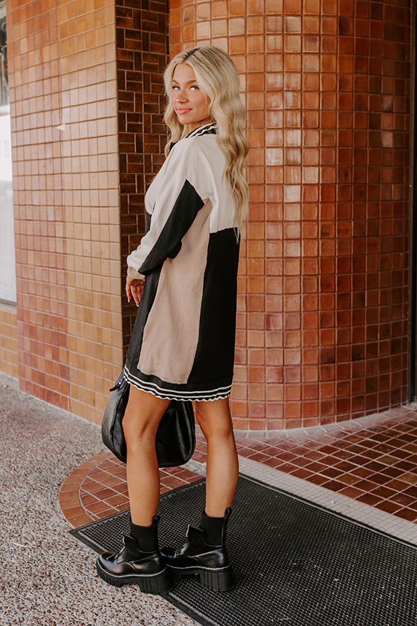Casual Couture Color Block Mini Dress Casual Couture Color Block Mini Dress