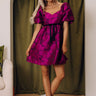 Posh Mindset Floral Jacquard Mini Dress Image - 1