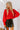 Cabin Parkway Cable Knit Sweater in Red