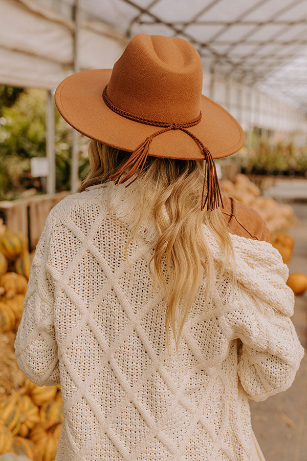 Chasing Sunsets Felt Fedora in Tan
