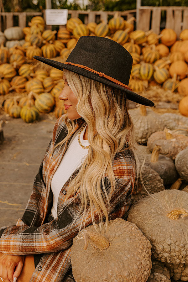 Vineyard Breeze Felt Fedora in Black