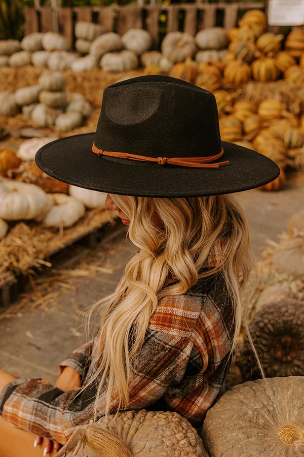 Vineyard Breeze Felt Fedora in Black