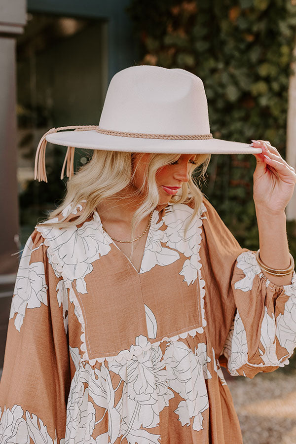 Chasing Sunsets Felt Fedora in Ivory