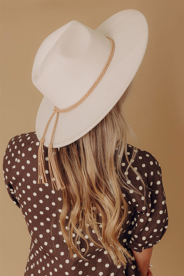 Chasing Sunsets Felt Fedora in Ivory Image - 1