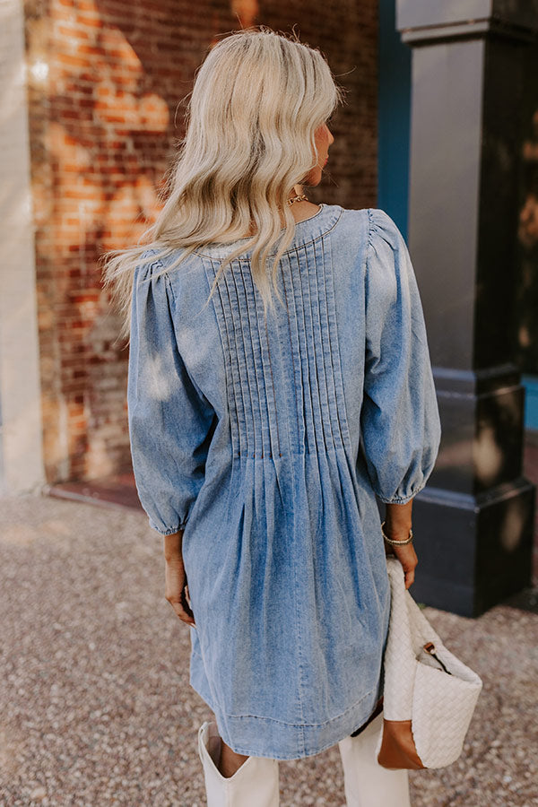 Fate Would Have It Denim Mini Dress