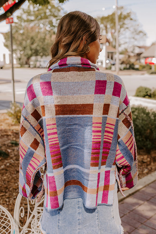 Small Town Bistro Color Block Cardigan