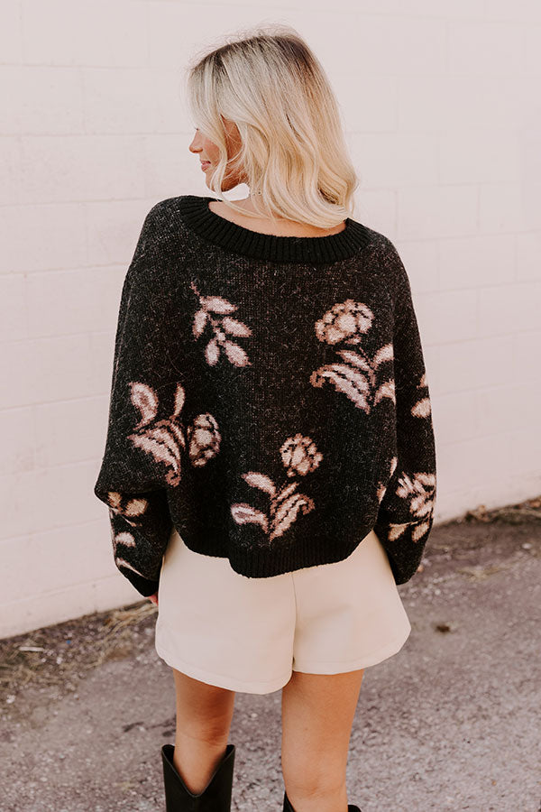 Cozier Than Ever Wool-Blend Sweater in Black