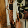 Fireside Cozy Cable Knit Fringe Cardigan Image - 1