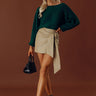 Cafe Social Knit Sweater Top in Hunter Green Image - 1