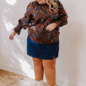 Autumn Aura Floral Shift Top Curves Image - 1