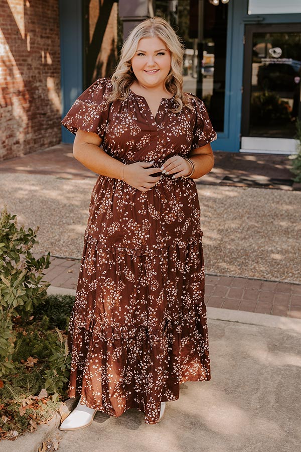 Polished Perfection Floral Maxi Dress in Dark Chocolate Curves – Impressions Online Boutique Polished Perfection Floral Maxi Dress in Dark Chocolate Curves – Impressions Online Boutique