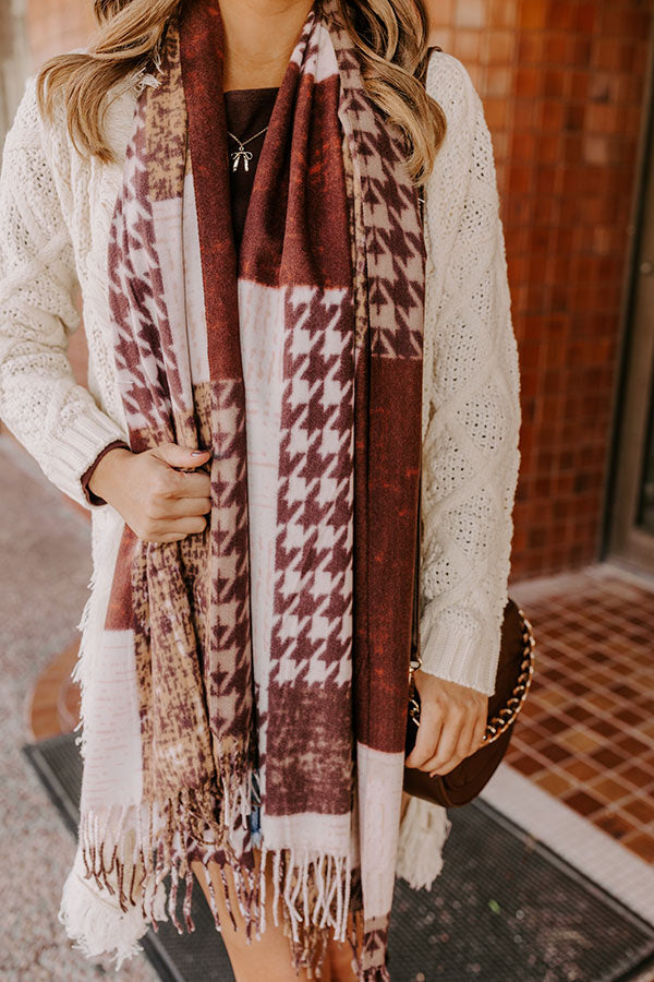 Falls First Chill Scarf in Chestnut