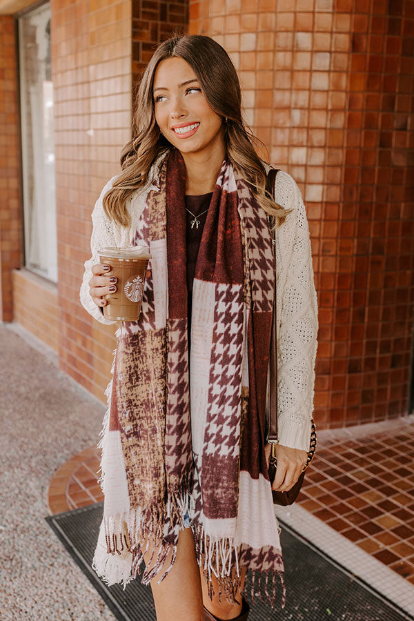 Falls First Chill Scarf in Chestnut