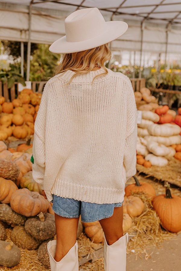 Floral Fields Knit Sweater