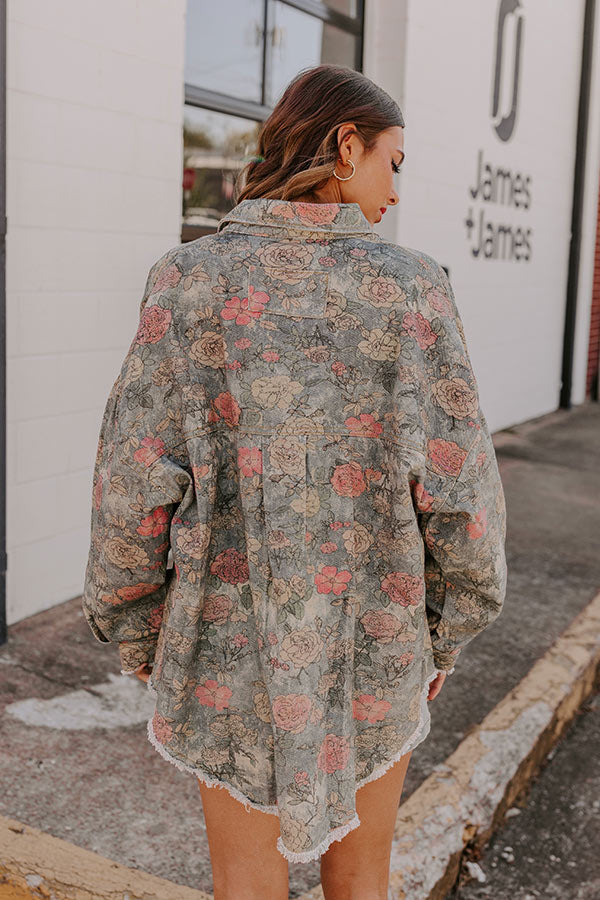 Pocket Full Of Roses Denim Jacket