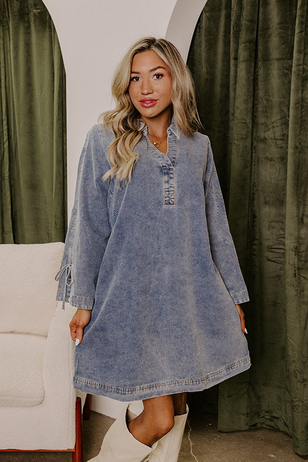 Casual Cue Denim Mini Dress Casual Cue Denim Mini Dress