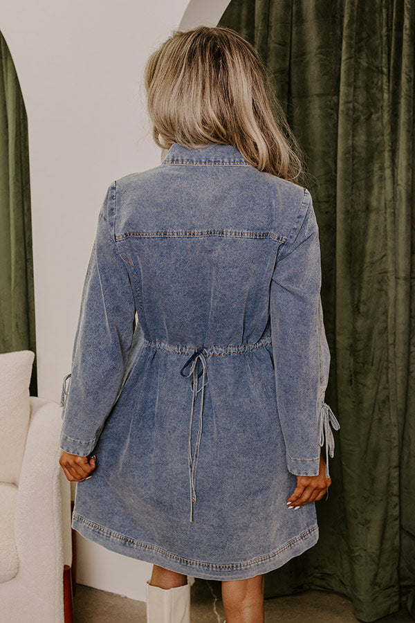 Casual Cue Denim Mini Dress Casual Cue Denim Mini Dress